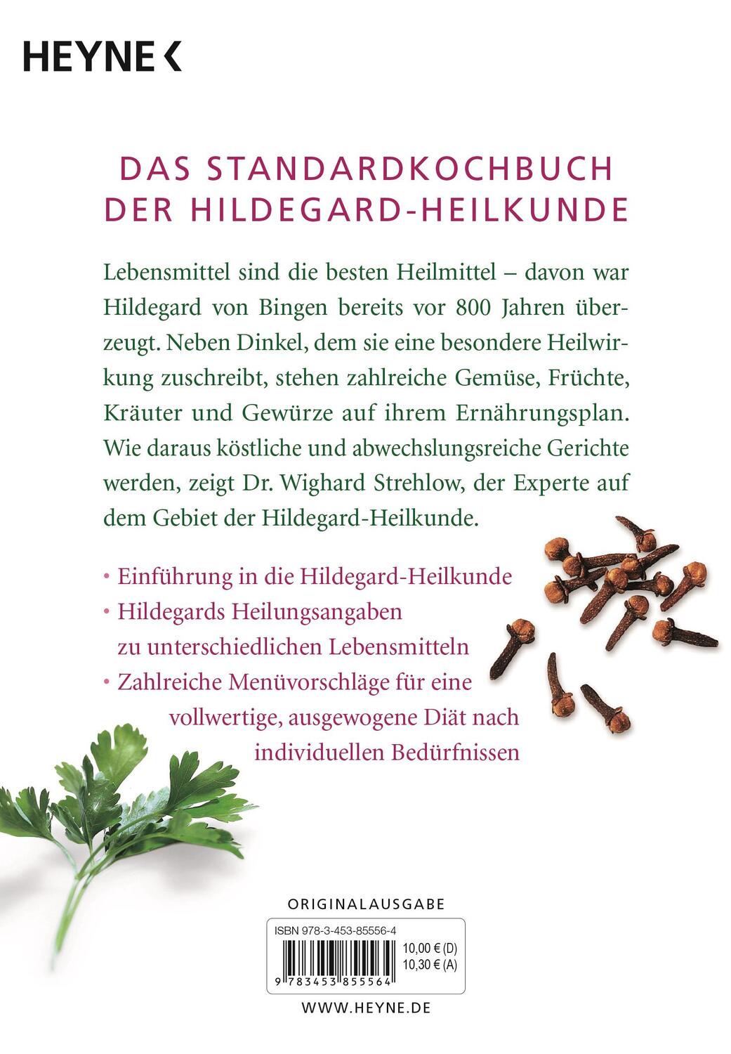 Bild: 9783453855564 | Das Hildegard-von-Bingen-Kochbuch | Wighard Strehlow | Taschenbuch