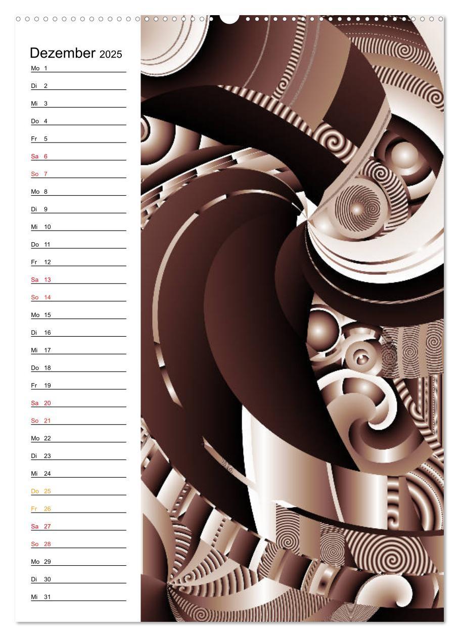 Bild: 9783435935680 | Geometrische Raumeindrücke Planer (Wandkalender 2025 DIN A2 hoch),...