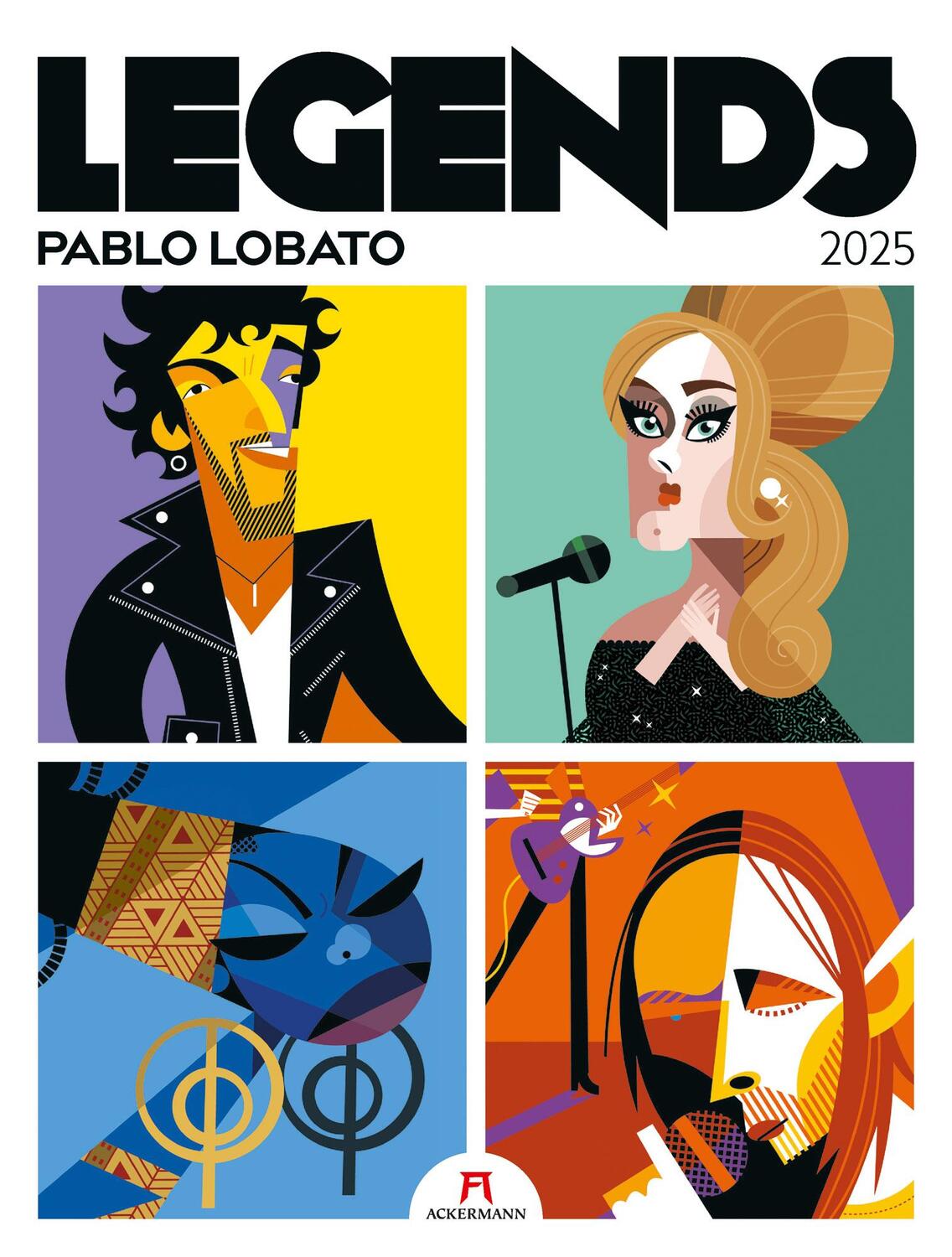 Cover: 9783838425634 | Legends - Musiklegenden Kalender 2025 | Pablo Lobato (u. a.) | 14 S.