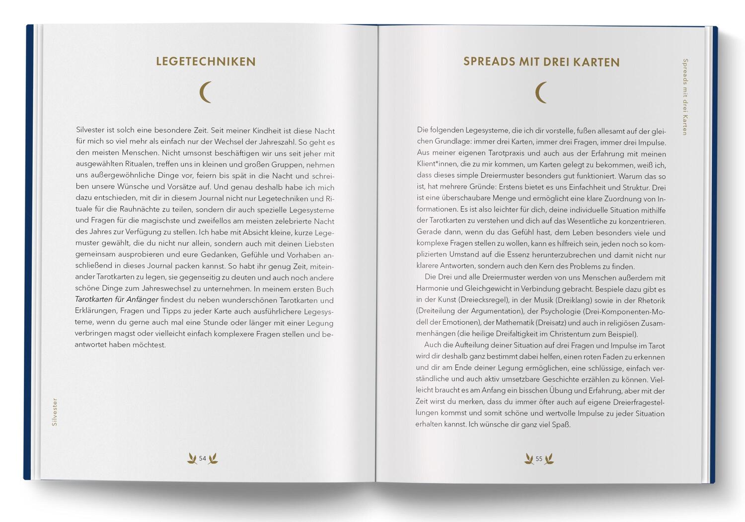 Bild: 9783517303444 | Tarot Journal für Rauhnächte und Jahreswende | Verena Klindert | Buch