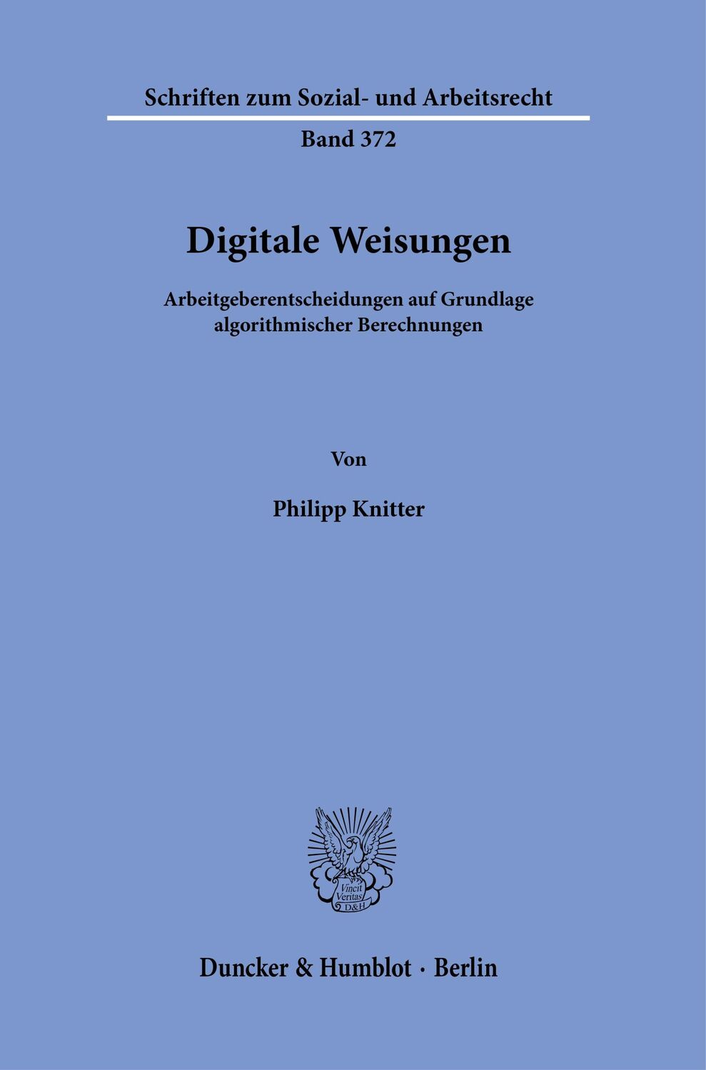 Cover: 9783428186617 | Digitale Weisungen | Philipp Knitter | Taschenbuch | 284 S. | Deutsch