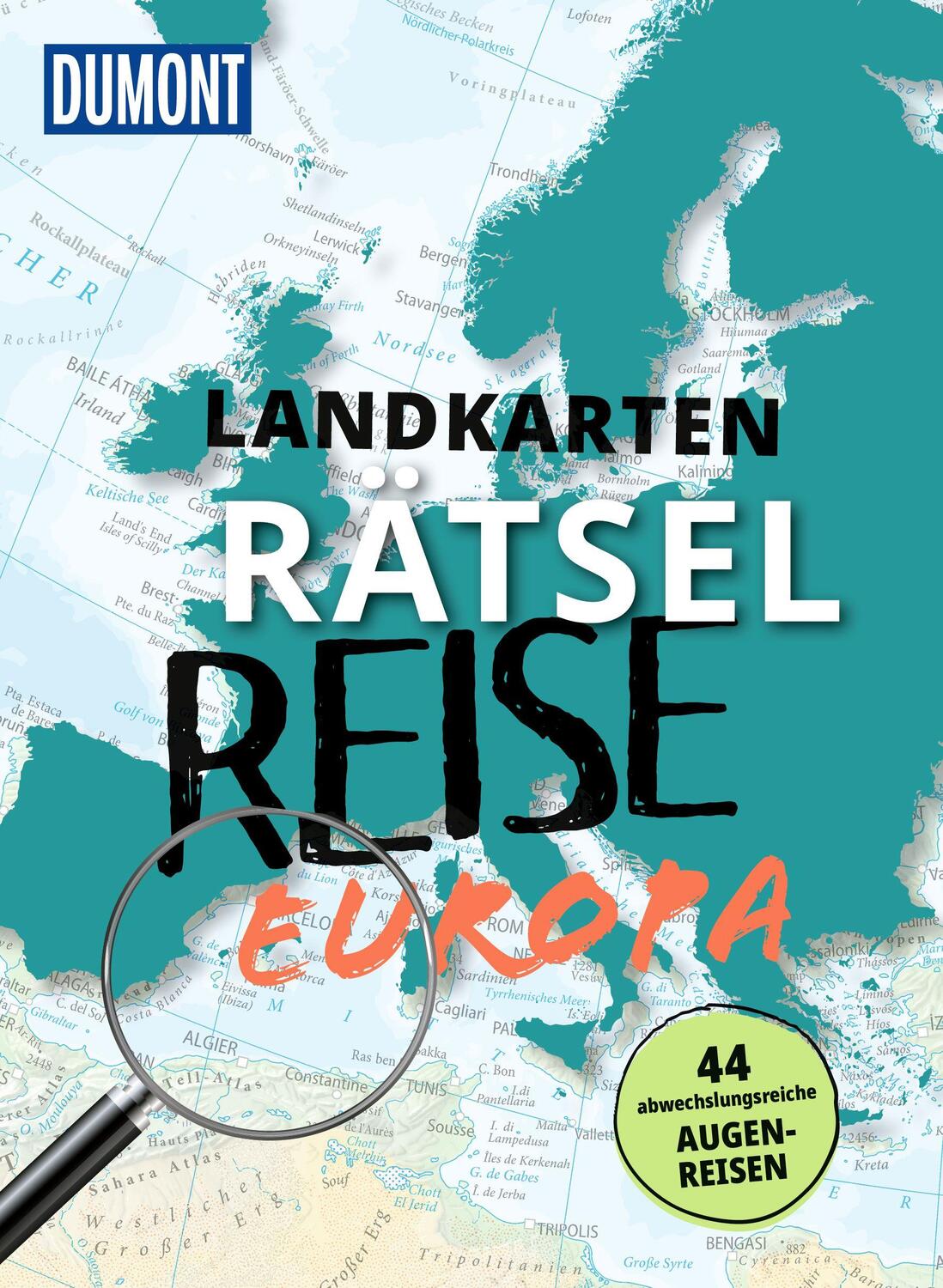 Cover: 9783616032535 | Landkarten-Rätselreise Europa | 44 abwechslungsreiche Augenreisen