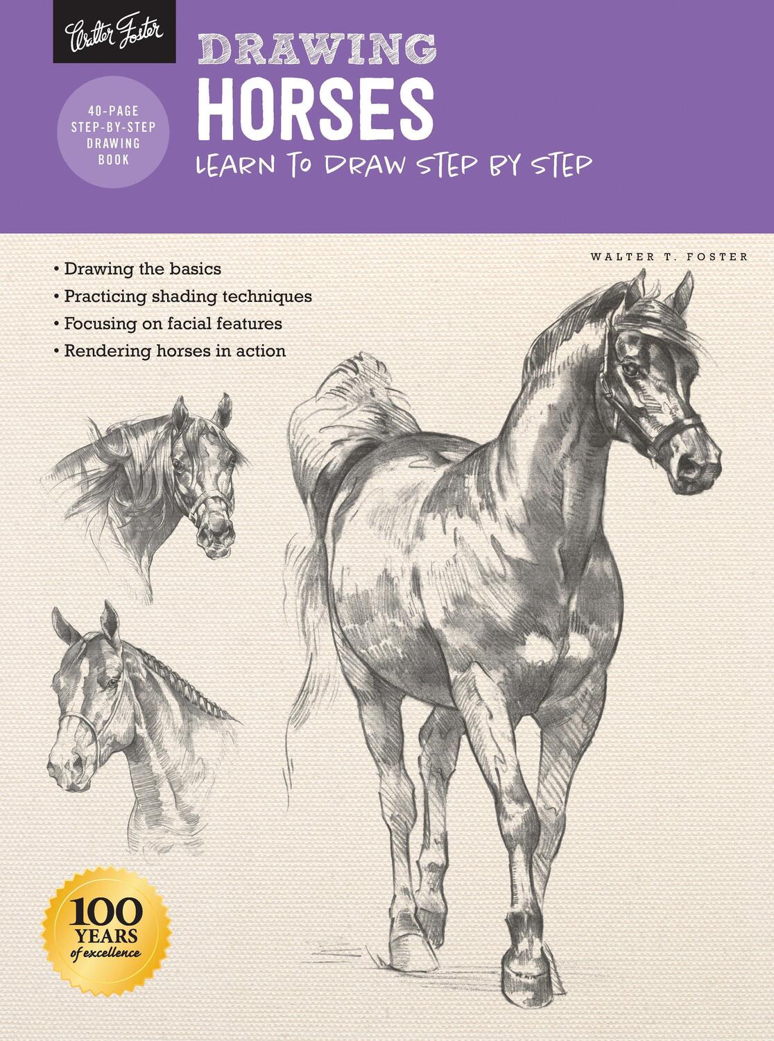 Cover: 9781633227712 | Drawing: Horses | Learn to draw step by step | Walter Foster | Buch