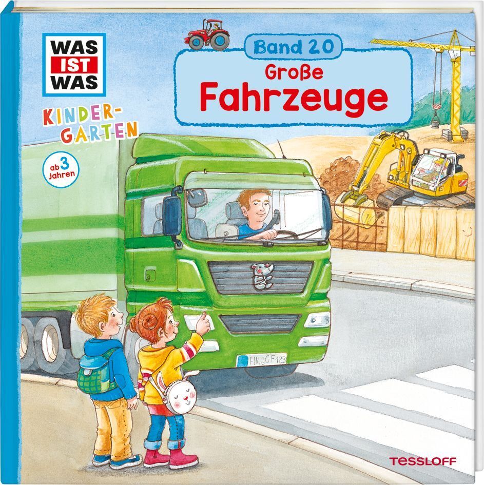 Cover: 9783788619749 | WAS IST WAS Kindergarten Band 20. Große Fahrzeuge | Benjamin Schreuder