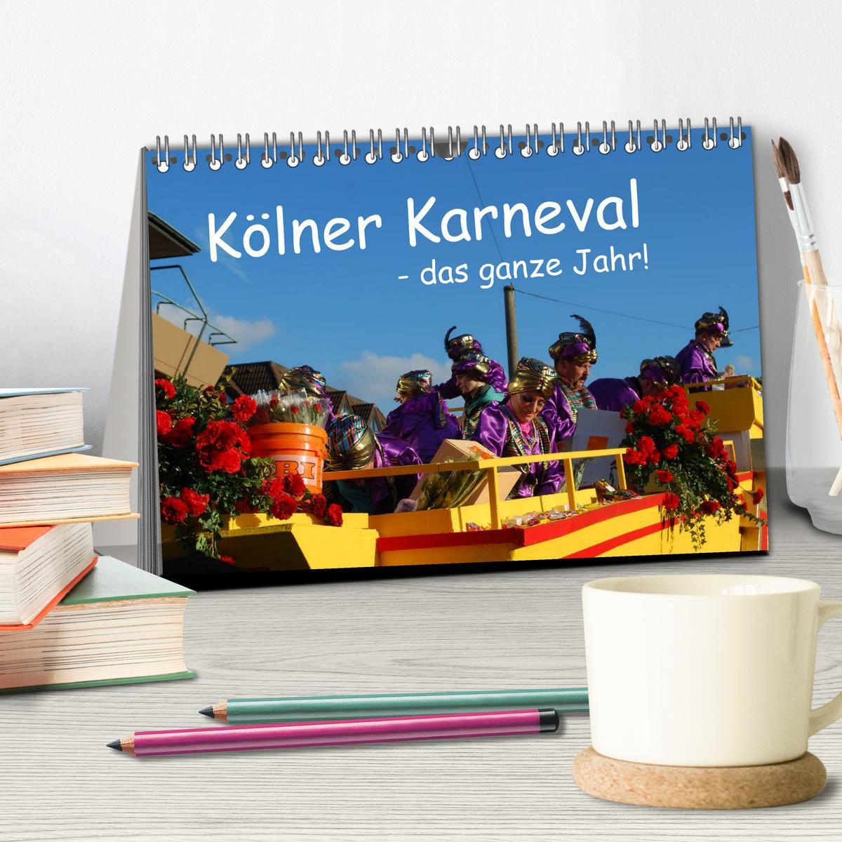 Bild: 9783435687961 | Kölner Karneval - das ganze Jahr! (Tischkalender 2025 DIN A5 quer),...