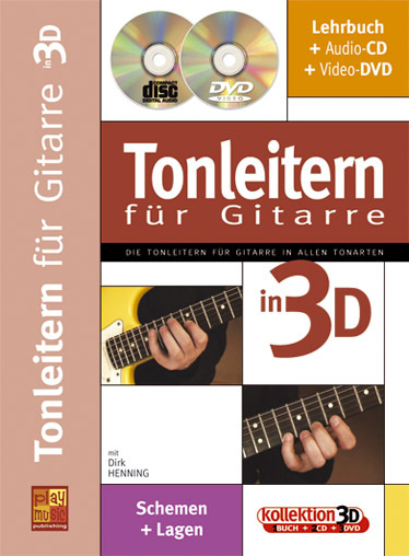 Cover: 3555111301845 | Tonleitern in 3D (+CD +DVD) für Gitarre (dt) | Schemen + Lagen