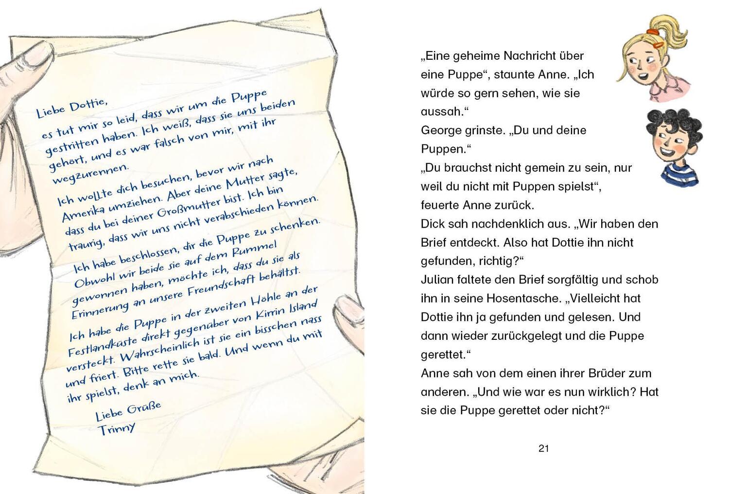 Bild: 9783570181454 | Fünf Freunde JUNIOR - Die rätselhafte Flaschenpost | Enid Blyton | cbj