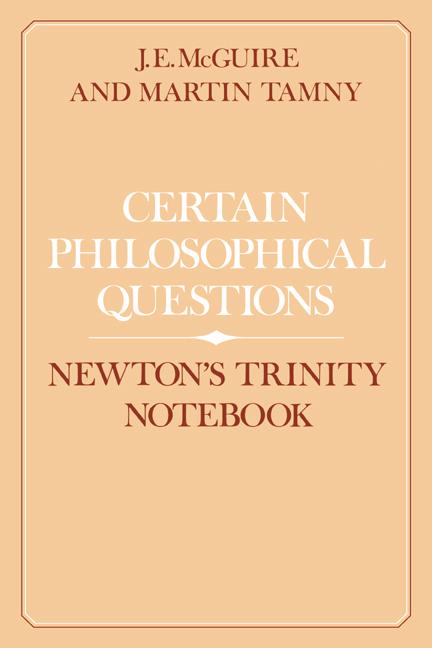 Cover: 9780521530668 | Certain Philosophical Questions | Newton's Trinity Notebook | Buch