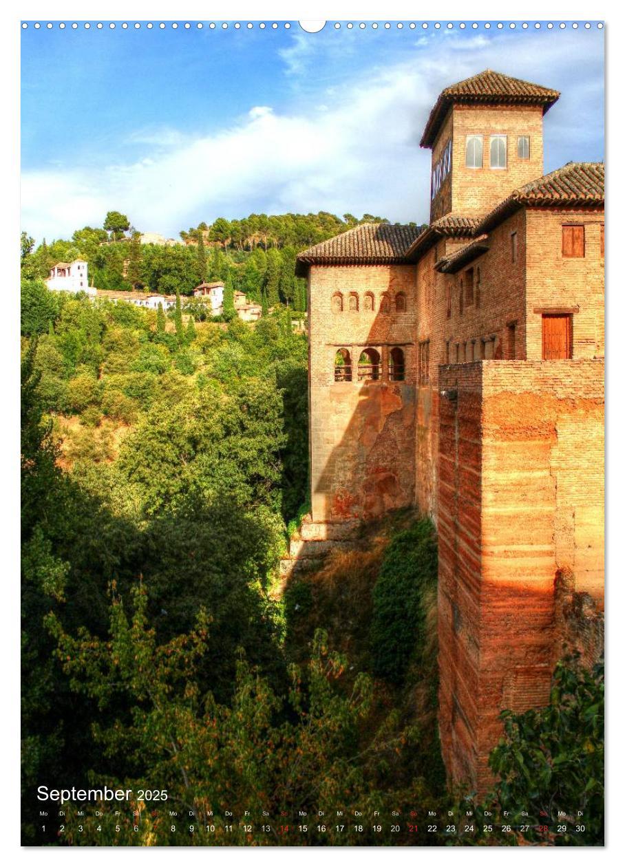 Bild: 9783457030585 | Die Alhambra (Wandkalender 2025 DIN A2 hoch), CALVENDO Monatskalender