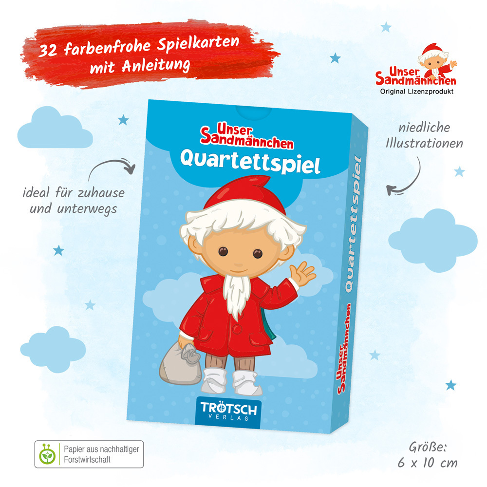 Bild: 4251901506801 | Trötsch Unser Sandmännchen Quartettspiel Quartett Spiel | Co.KG | 2024