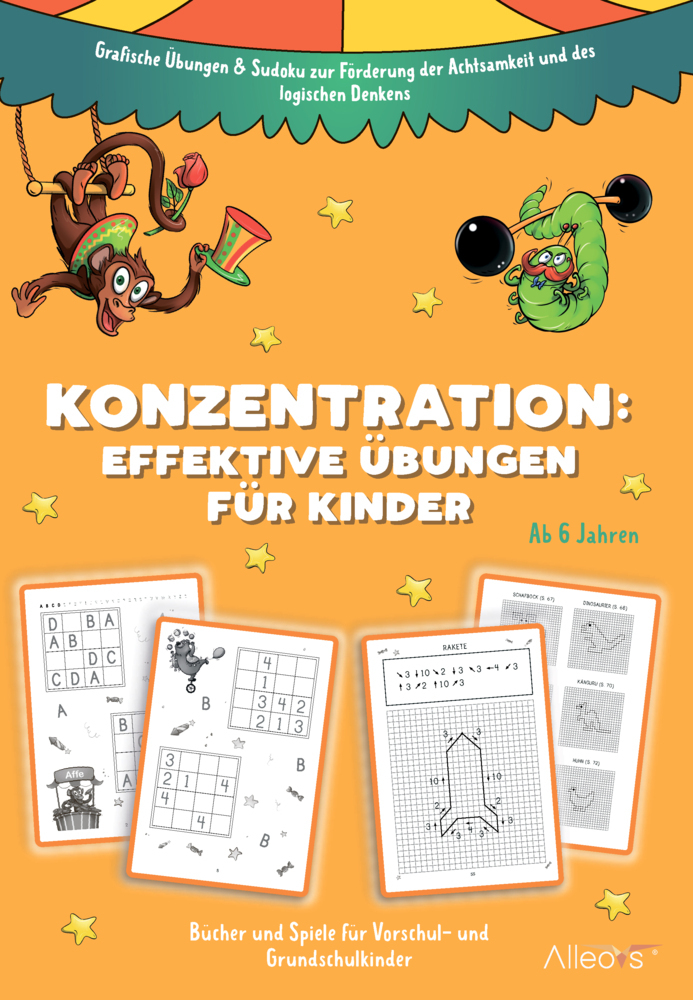 Cover: 9783982251561 | Rätselbuch "Konzentration: Effektive Übungen für Kinder" | Alexikova