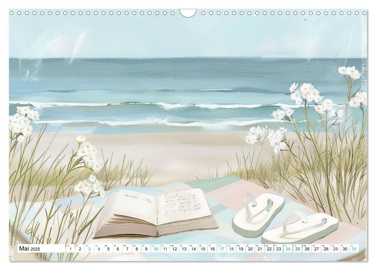 Bild: 9783457170342 | Strandträume in Aquarell (Wandkalender 2025 DIN A3 quer), CALVENDO...