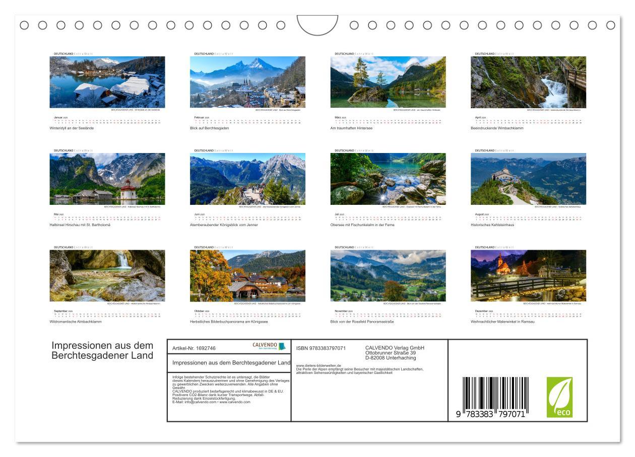 Bild: 9783383797071 | Impressionen aus dem Berchtesgadener Land (Wandkalender 2025 DIN A4...