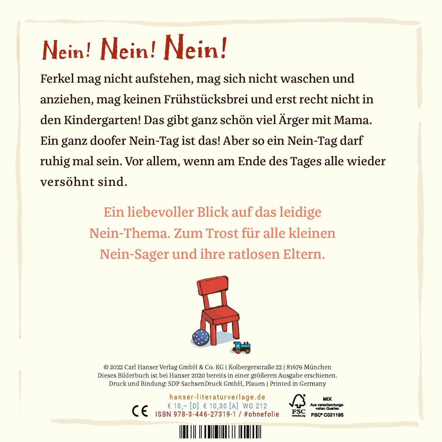 Bild: 9783446273191 | Das kleine Nein-Schwein | Henrike Wilson | Buch | 24 S. | Deutsch