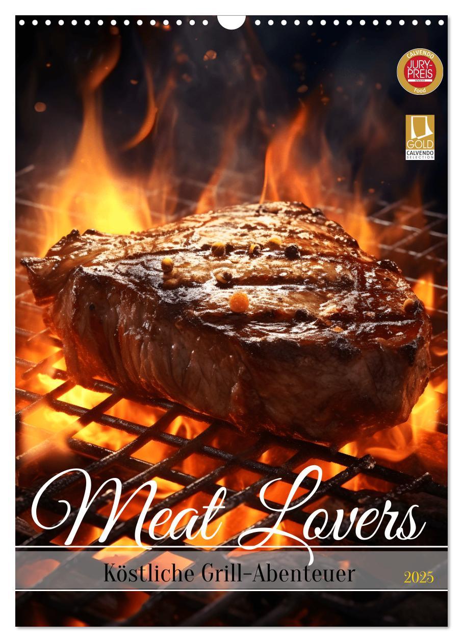 Cover: 9783457147719 | Meat Lovers - Köstliche Grill Abenteuer (Wandkalender 2025 DIN A3...