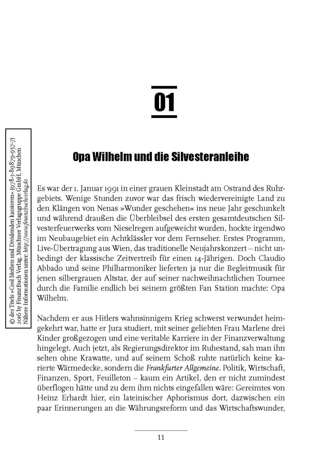Bild: 9783898799577 | Cool bleiben und Dividenden kassieren | Werner H. Heussinger (u. a.)