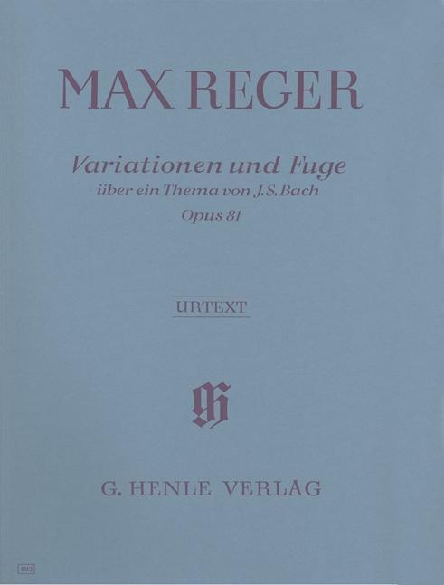 Cover: 9790201804934 | Max Reger - Variationen und Fuge über ein Thema von Joh. Seb. Bach...