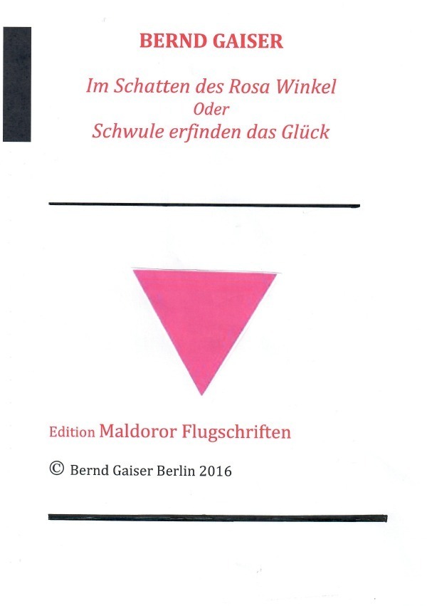 Cover: 9783741837333 | Im Schatten des Rosa Winkel oder Schwule erfinden das Glück | Gaiser
