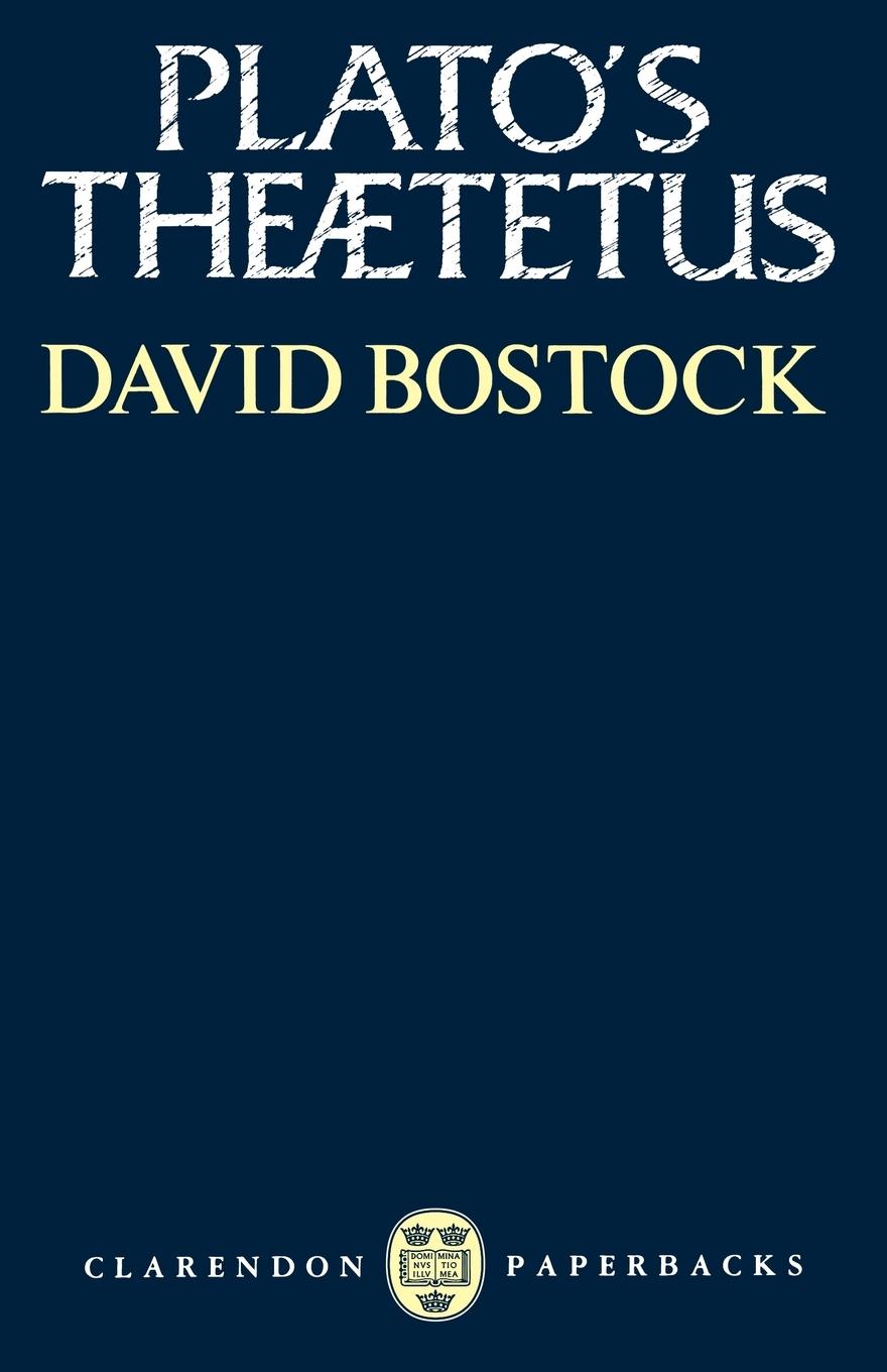 Cover: 9780198239307 | Plato's Theaetetus | David Bostock | Taschenbuch | Englisch | 1991