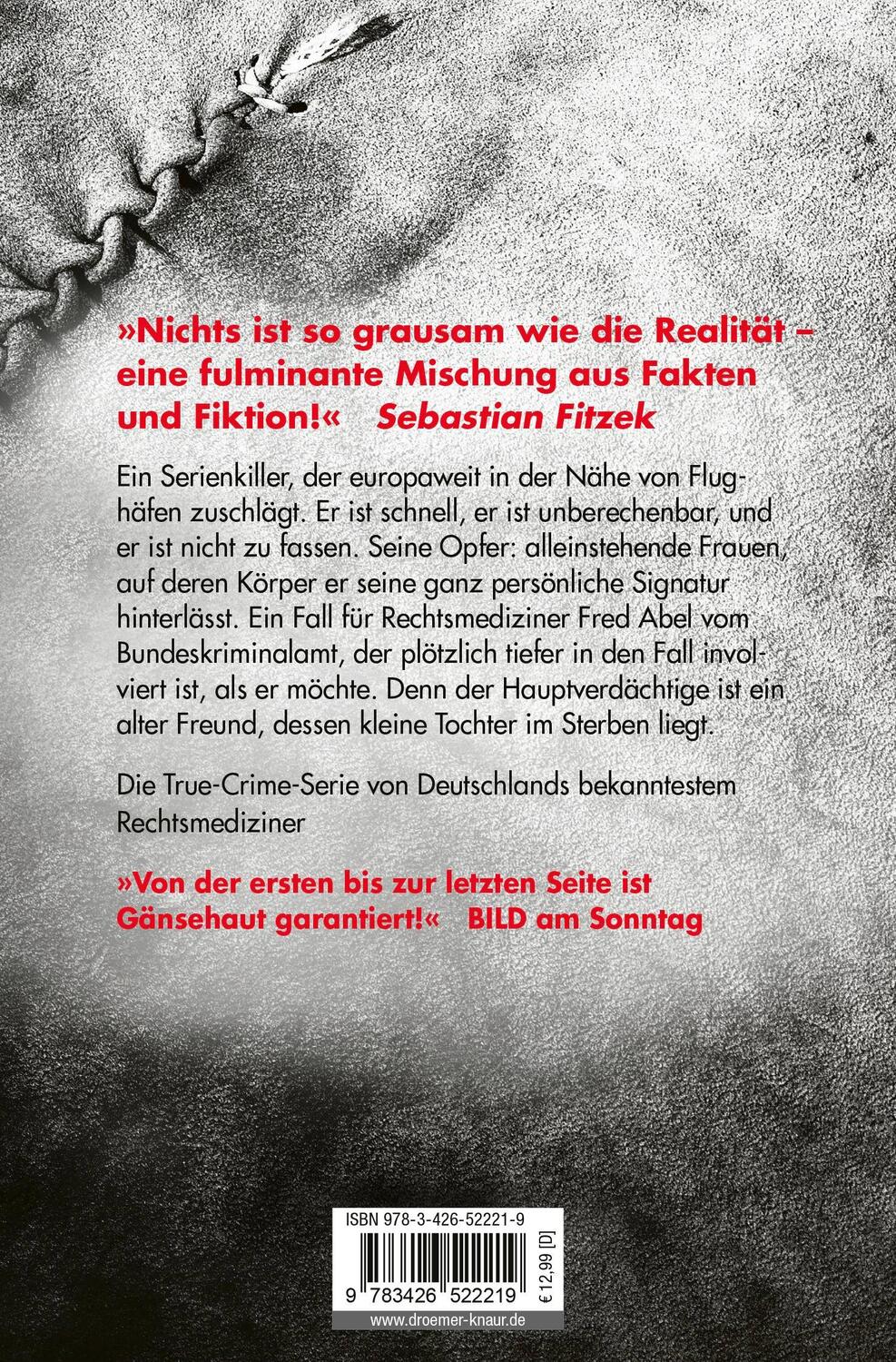 Rückseite: 9783426522219 | Zerschunden | True-Crime-Thriller | Michael Tsokos (u. a.) | Buch