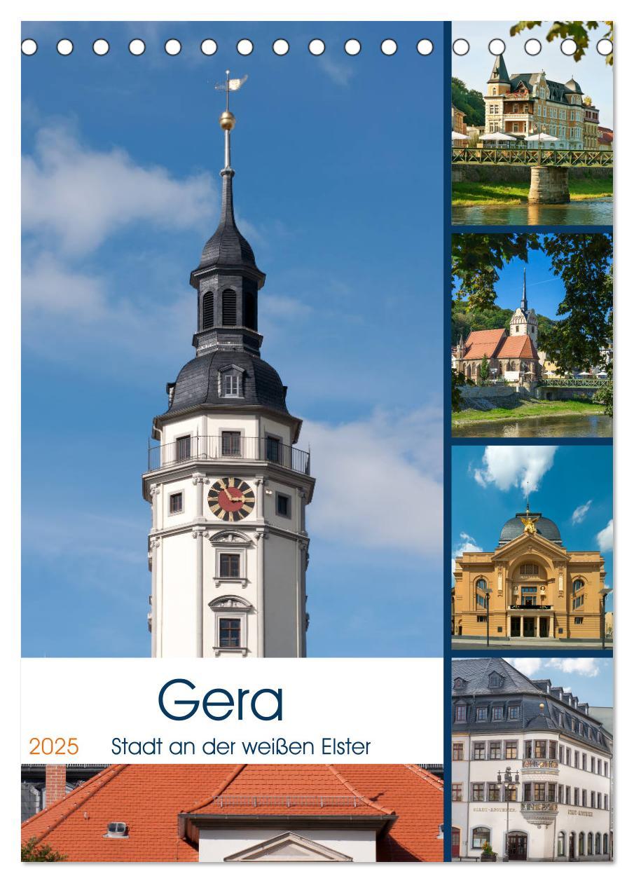 Cover: 9783435928705 | Gera - Stadt an der weißen Elster (Tischkalender 2025 DIN A5 hoch),...