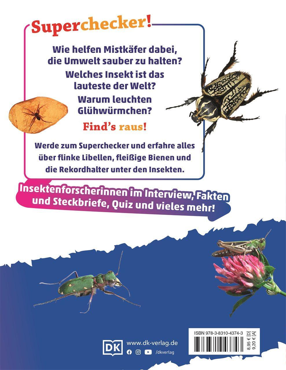 Rückseite: 9783831043743 | Superchecker! Insekten | Andrea Mills | Taschenbuch | Superchecker!