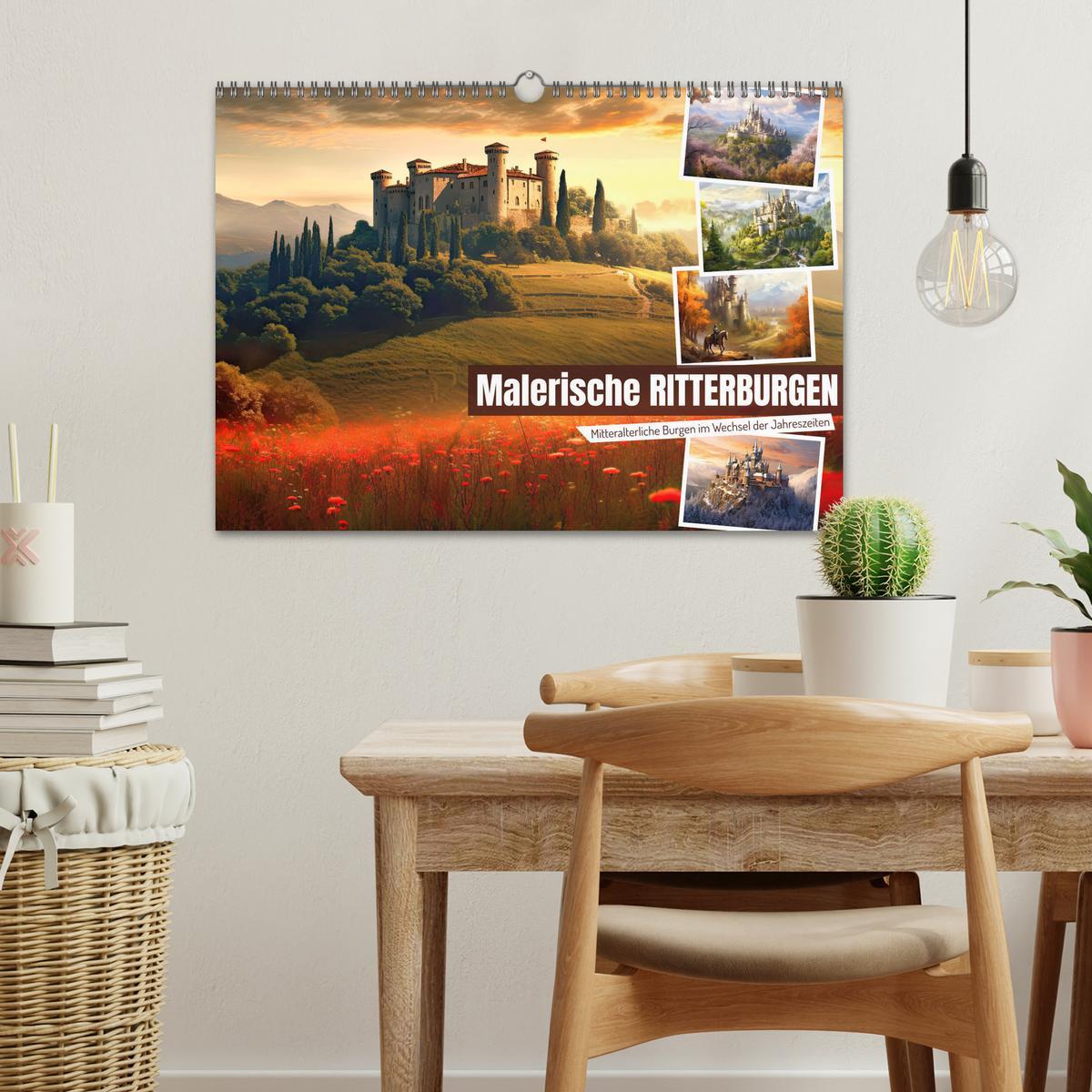 Bild: 9783383894985 | Malerische Ritterburgen (Wandkalender 2025 DIN A3 quer), CALVENDO...