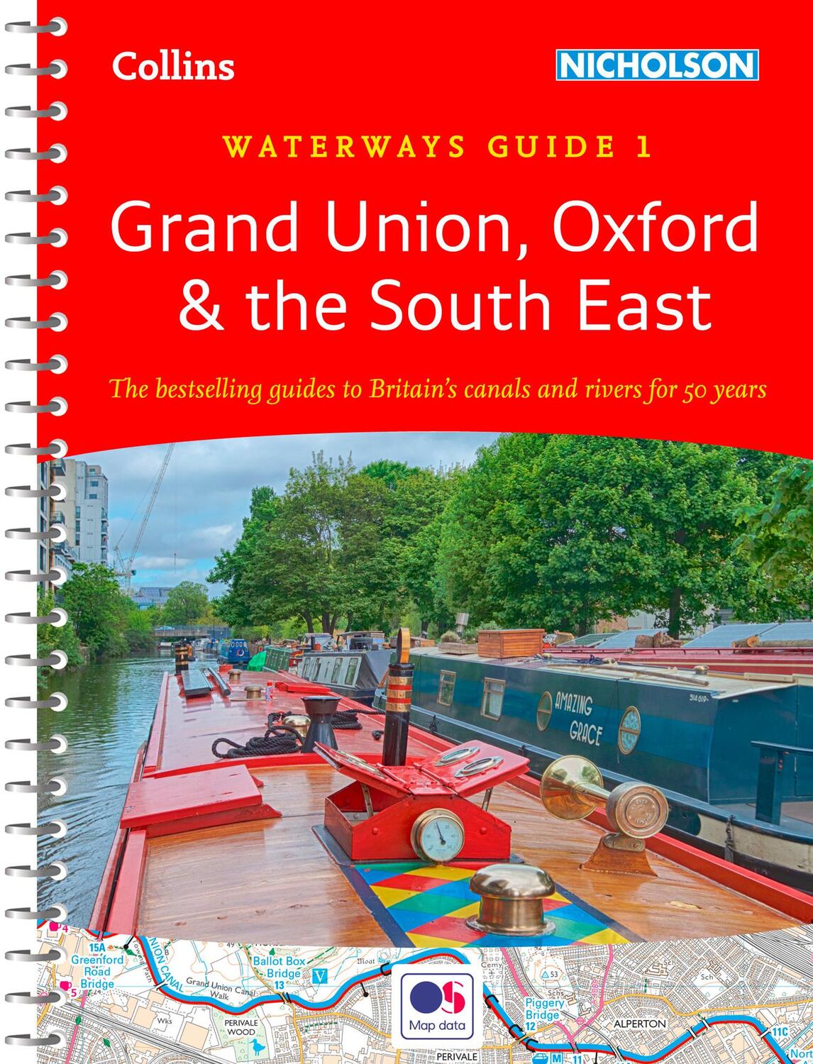 Cover: 9780008363796 | Grand Union, Oxford and the South East | Nicholson Waterways Guides