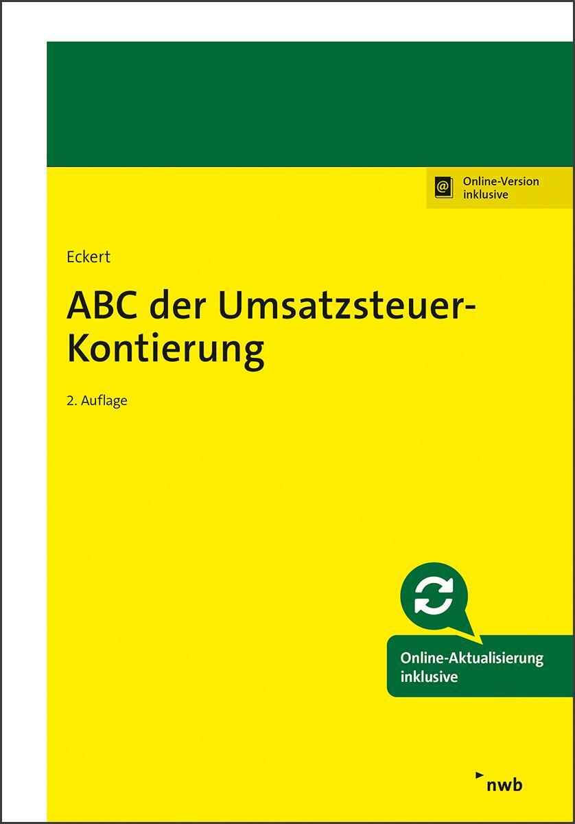 Cover: 9783482675225 | ABC der Umsatzsteuer-Kontierung | Karl-Hermann Eckert | Bundle | 2022