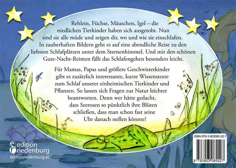 Rückseite: 9783903085527 | Klein, wild und müde - Das Gute-Nacht-Buch der Tierkinder | Schäufler