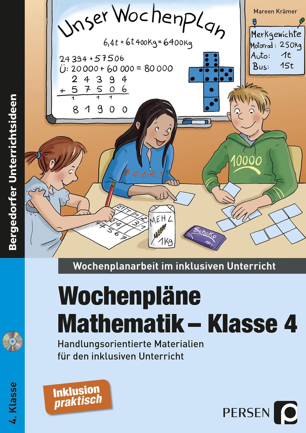 Cover: 9783403236139 | Wochenpläne Mathematik - Klasse 4 | Mareen Krämer | Taschenbuch | 2016