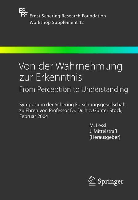 Cover: 9783540240600 | Von der Wahrnehmung zur Erkenntnis - From Perception to Understanding