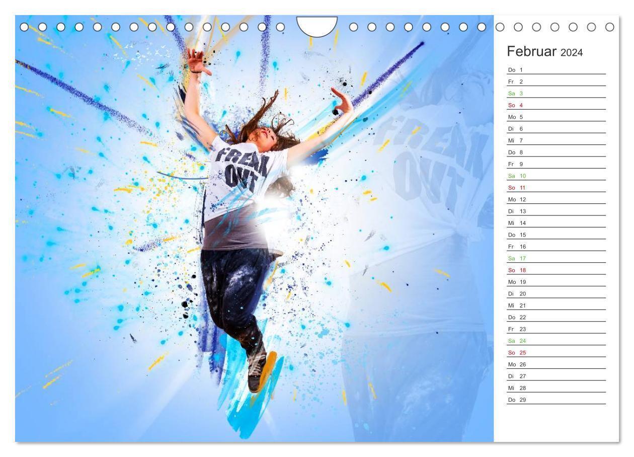 Bild: 9783383316975 | HipHopDance (Wandkalender 2024 DIN A4 quer), CALVENDO Monatskalender