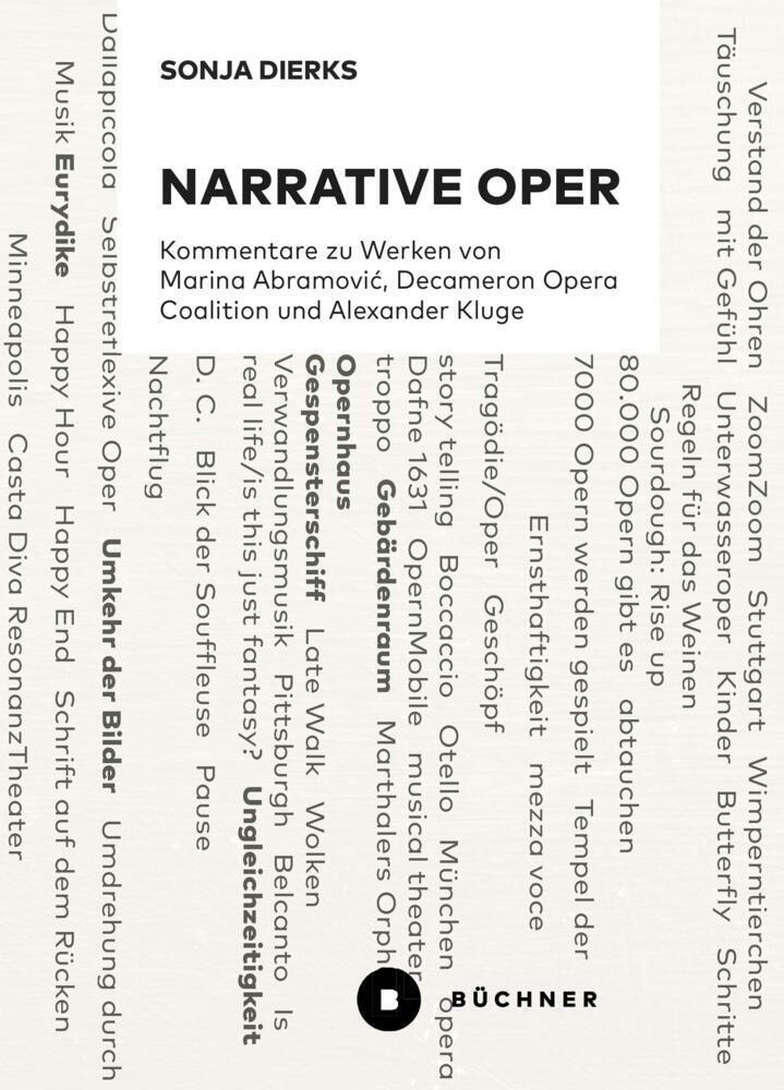 Cover: 9783963172731 | Narrative Oper | Sonja Dierks | Taschenbuch | 2021 | Büchner Verlag