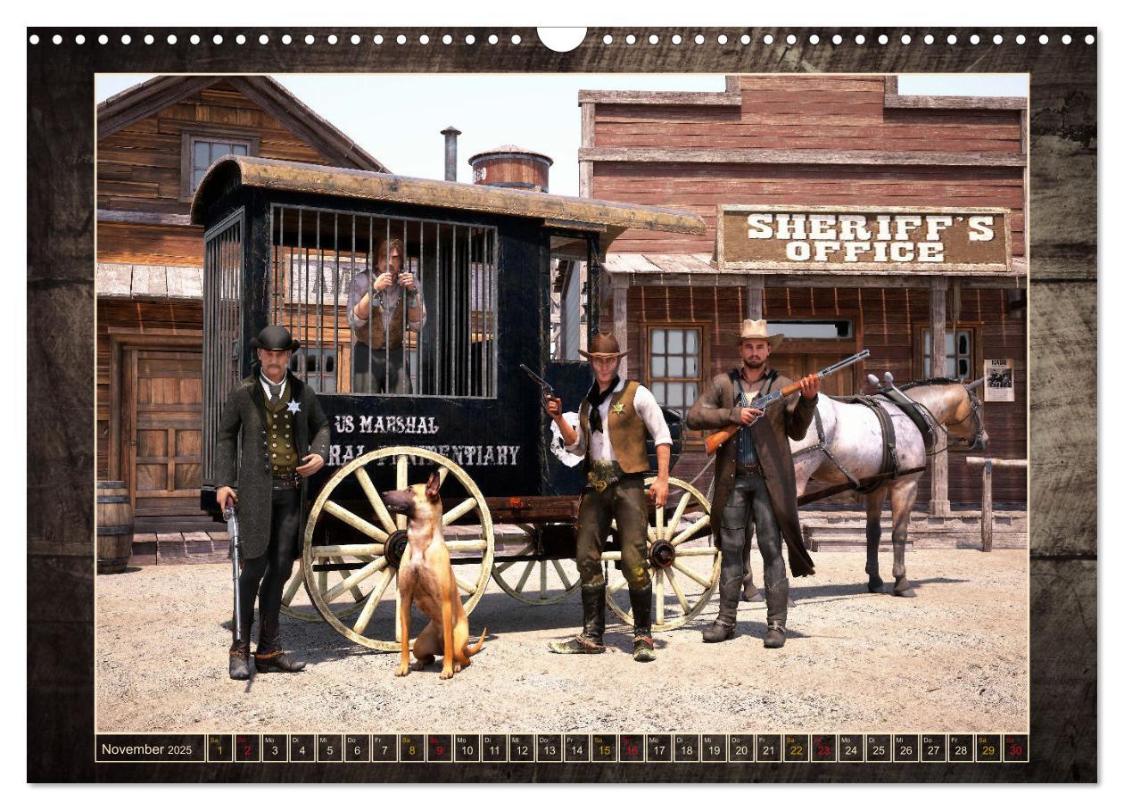 Bild: 9783383875823 | Wild West Outlaws (Wandkalender 2025 DIN A3 quer), CALVENDO...