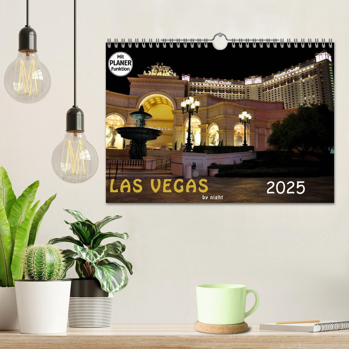 Bild: 9783435472031 | LAS VEGAS - by night (Wandkalender 2025 DIN A4 quer), CALVENDO...