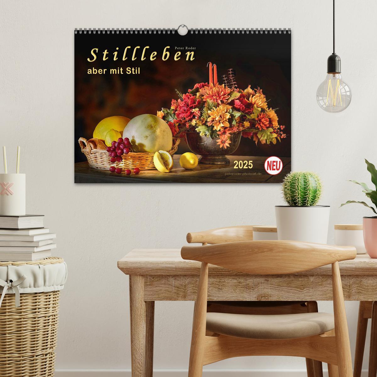 Bild: 9783435496075 | Stillleben - aber mit Stil (Wandkalender 2025 DIN A3 quer),...