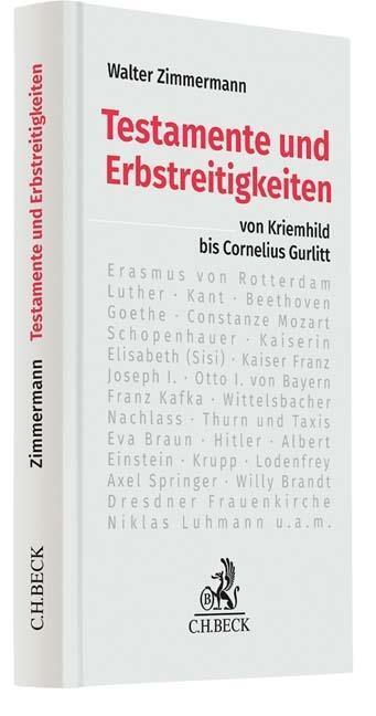 Cover: 9783406730238 | Testamente und Erbstreitigkeiten | Von Kriemhild bis Cornelius Gurlitt