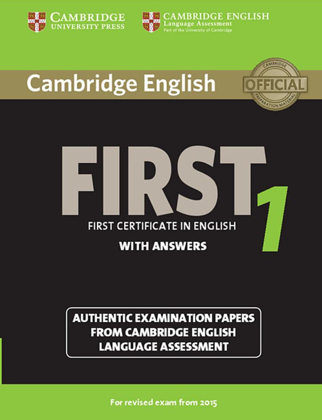 Cover: 9783125353084 | Cambridge English First 1 for updated exam. Student's Book with...