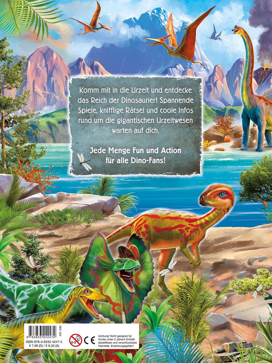 Rückseite: 9783833242472 | Dinosaurs by P.D. Moreno: Mein dinostarker Rätselspaß | Taschenbuch