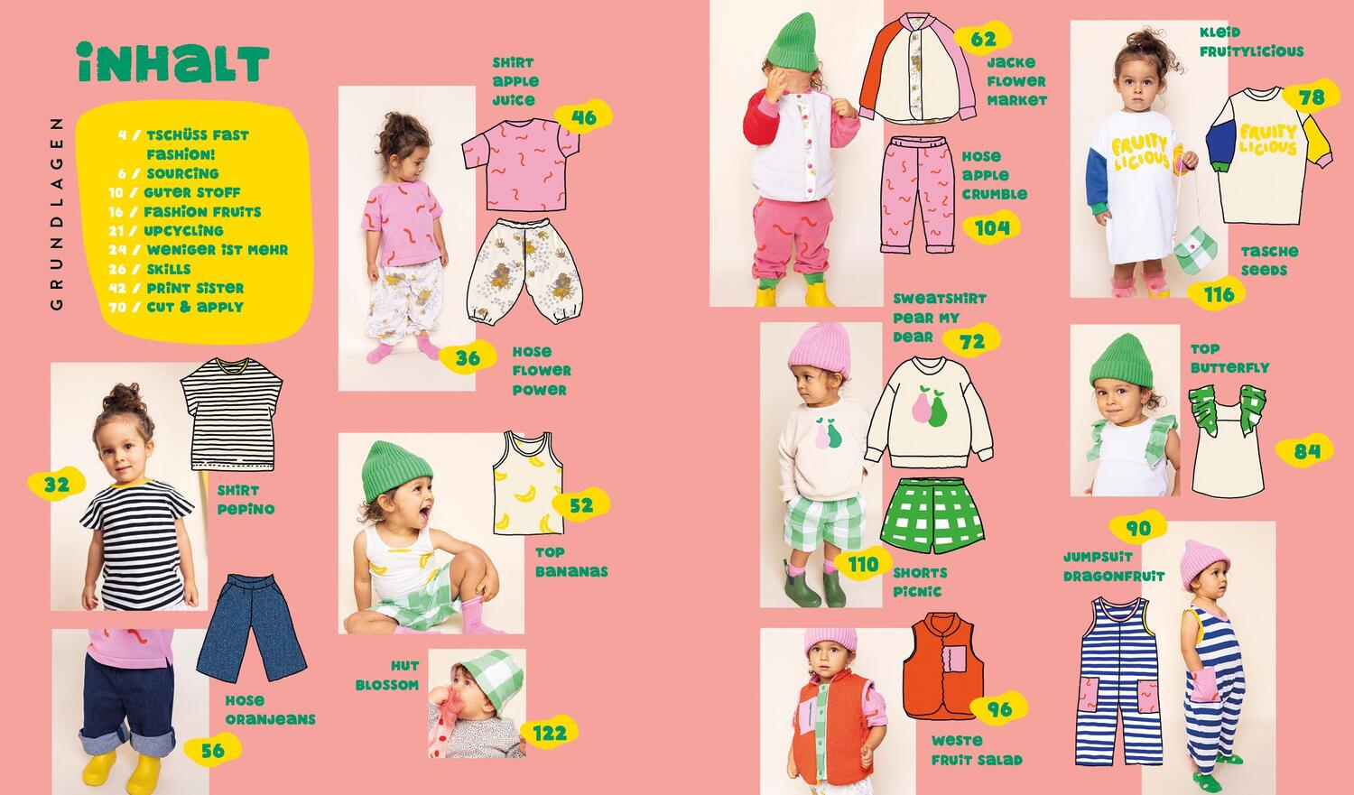 Bild: 9783745906295 | Fashion Fruits - Nähen für Kids! 15 Teile, eine Kollektion: Sag...