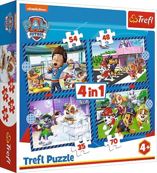 Cover: 5900511346503 | 4 in 1 Puzzle - PAW Patrol | Spiel | In Kartonage | 34650 | 2024