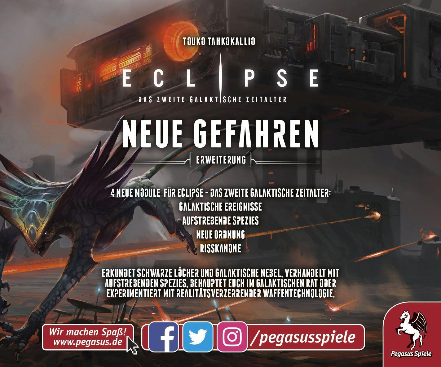 Cover: 4250231731235 | Eclipse: Neue Gefahren [Erweiterung] | Spiel | Deutsch | 2022