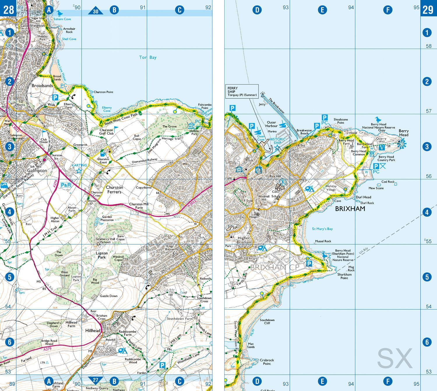 Bild: 9781782571551 | SW Coast Path South Devon Adventure Atlas | Taschenbuch | 60 S. | 2017