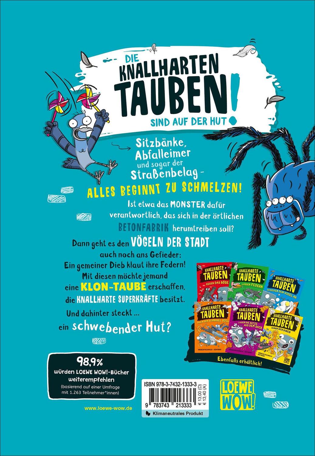 Rückseite: 9783743213333 | Knallharte Tauben fahren die Krallen aus (Band 7) | Andrew Mcdonald