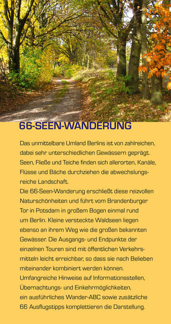 Bild: 9783897945418 | TRESCHER Reiseführer 66-Seen-Wanderung | Manfred Reschke (u. a.)