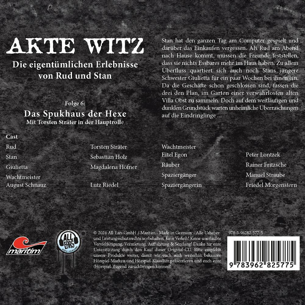 Bild: 9783962825775 | Akte Witz: Das Spukhaus der Hexe, 1 Audio-CD | Deutschland | Audio-CD