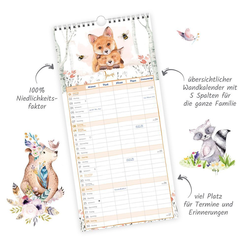 Bild: 9783988022196 | Trötsch Familienkalender Waldfreunde 2025 | Wandkalender | Co.KG