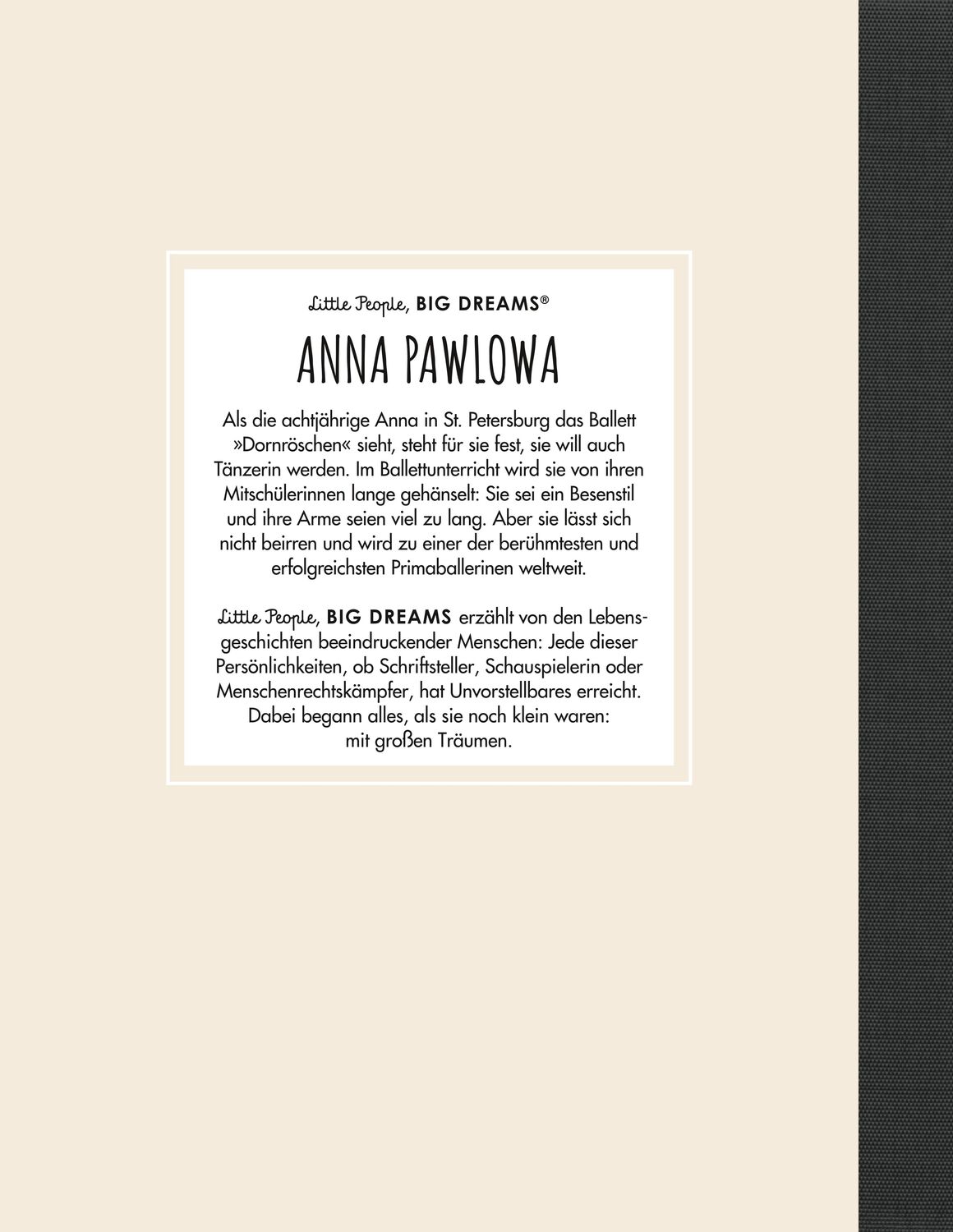 Rückseite: 9783458644033 | Anna Pawlowa | María Isabel Sánchez Vegara | Buch | 32 S. | Deutsch