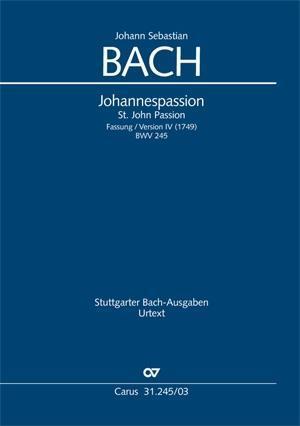 Cover: 9790007088507 | Johannes-Passion (Klavierauszug) | Fassung IV, BWV 245,1749 | Bach